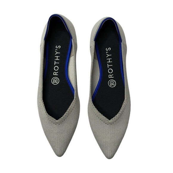 Rothy’s | The Point in Flax Birdseye Gray 8 - Picture 2 of 8